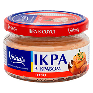 Caviar Spread, Capelin And Crabmeat, Delicacy, Veladis 160g