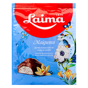 Marshmallow, Vanilla In Chocolate Glaze, Maigums, Laima  175g