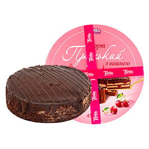 Cake Prague with cherry, Tarta, 450g