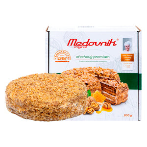 Frozen Cake, Honey With Walnut, Premium, Medovnik 800g