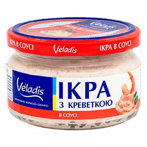Caviar Spread, Capelin And Shrimps, Delicacy, Veladis 160g